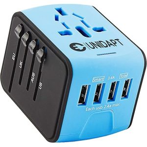 Universal Travel Adapter Offers 6.0A 3X 3.0A USB-C Ports