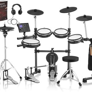 AKLOT B-CORE530 Electric Drum Set: Dual-Zone Quiet Mesh Drum Pads