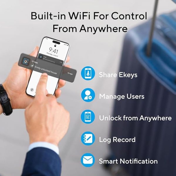 ULTRALOQ Latch 5 World's First Built-in WiFi Smart Lock - Image 4