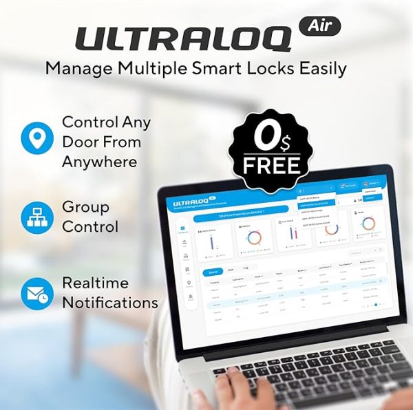 ULTRALOQ Latch 5 World's First Built-in WiFi Smart Lock - Image 5